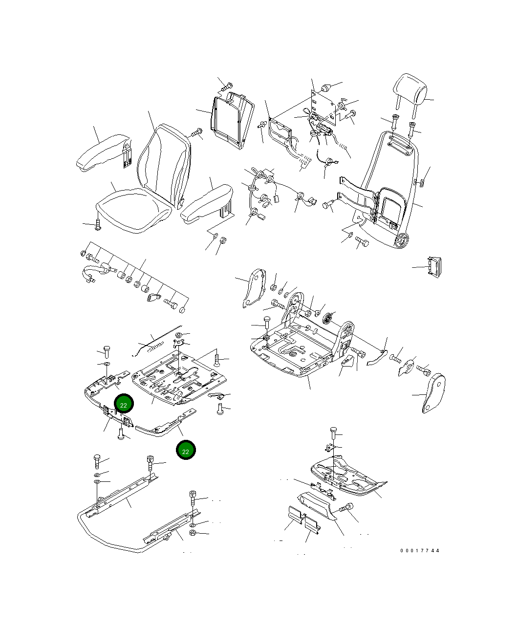 Крышка KIT 20K-57-31620 Komatsu
