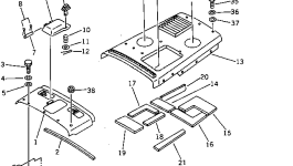 Крышка 144-A62-6550 Komatsu