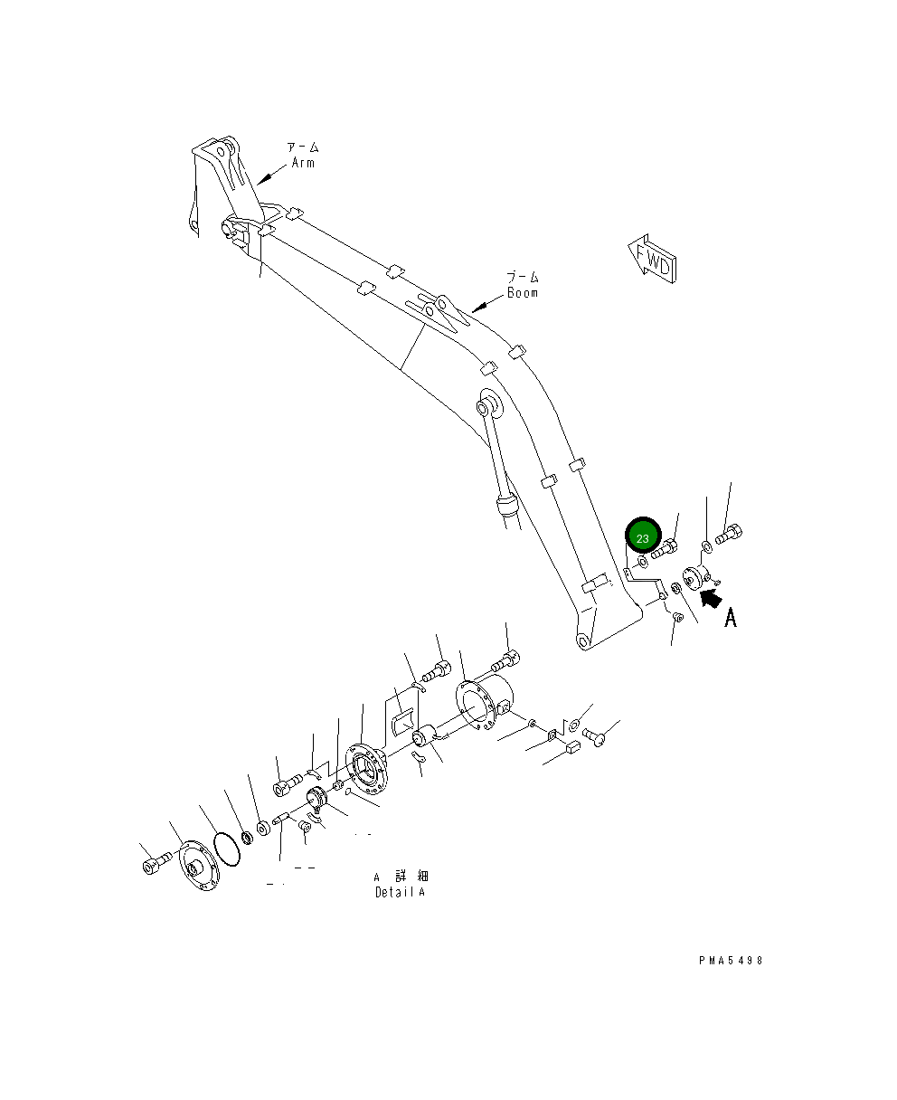 Рычаг 203-06-61360 Komatsu