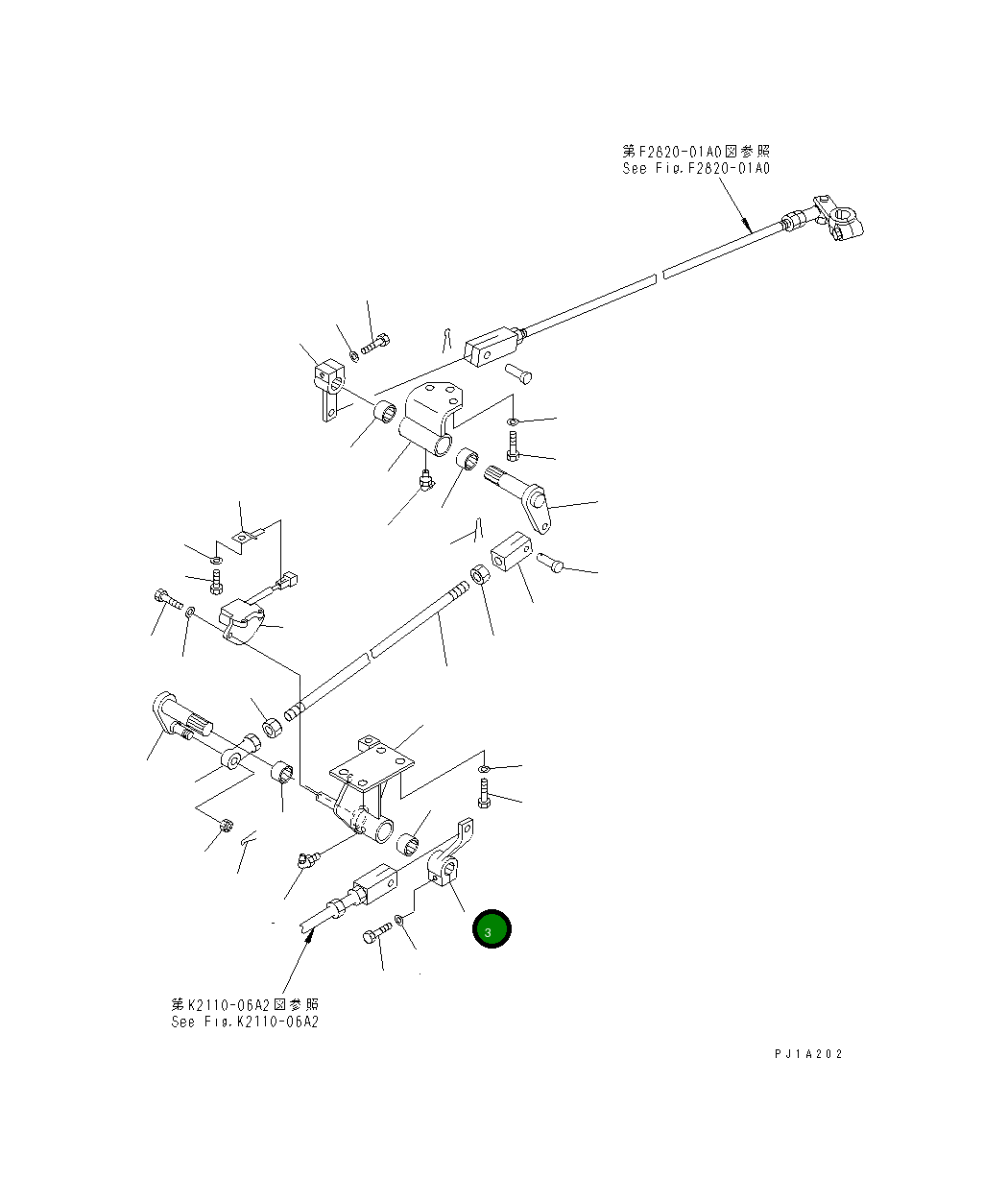 Рычаг 19M-43-16370 Komatsu