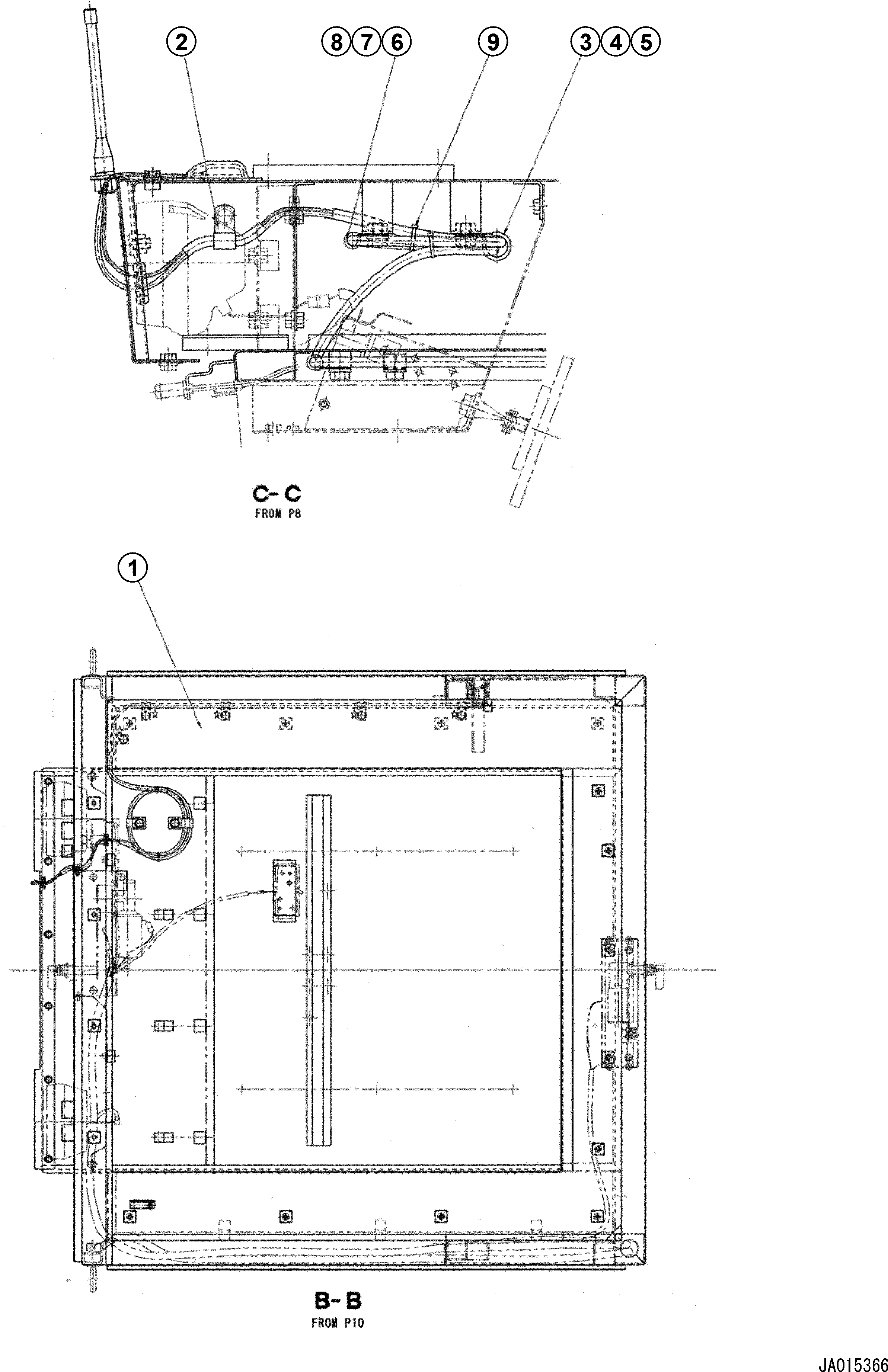 Крышка 235-950-1390 Komatsu