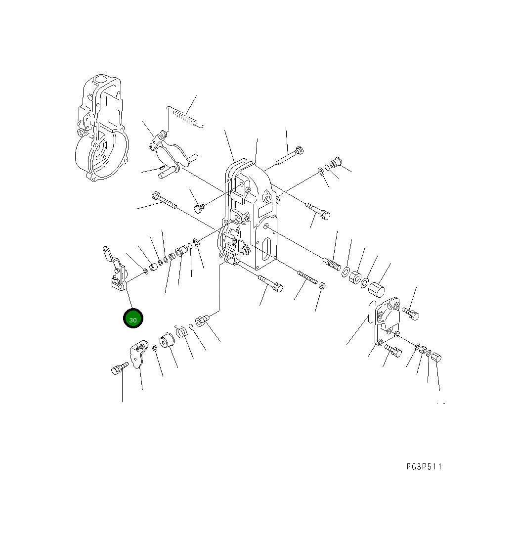Рычаг DK154343-8220 Komatsu