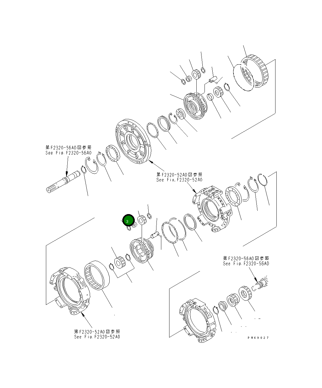 Подшипник 14X-15-19440 Komatsu