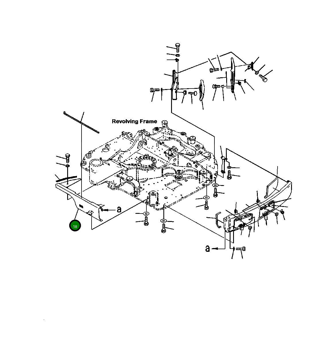 Крышка 22P-54-11161  Komatsu