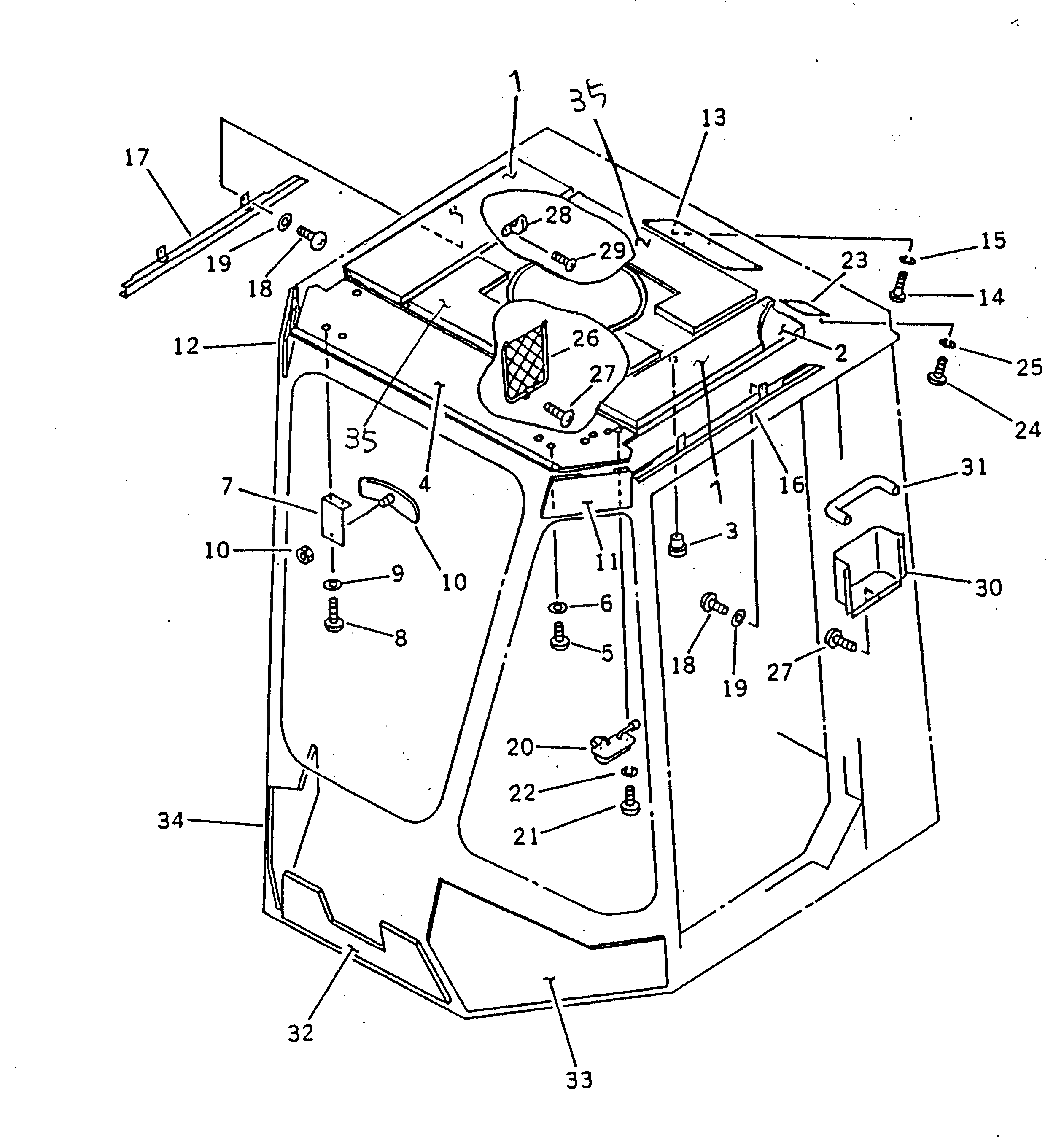 Крышка 421-N62-1110  Komatsu