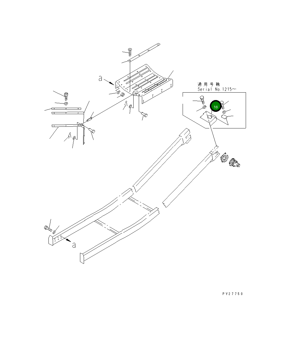 Крышка 8242-75-3142  Komatsu