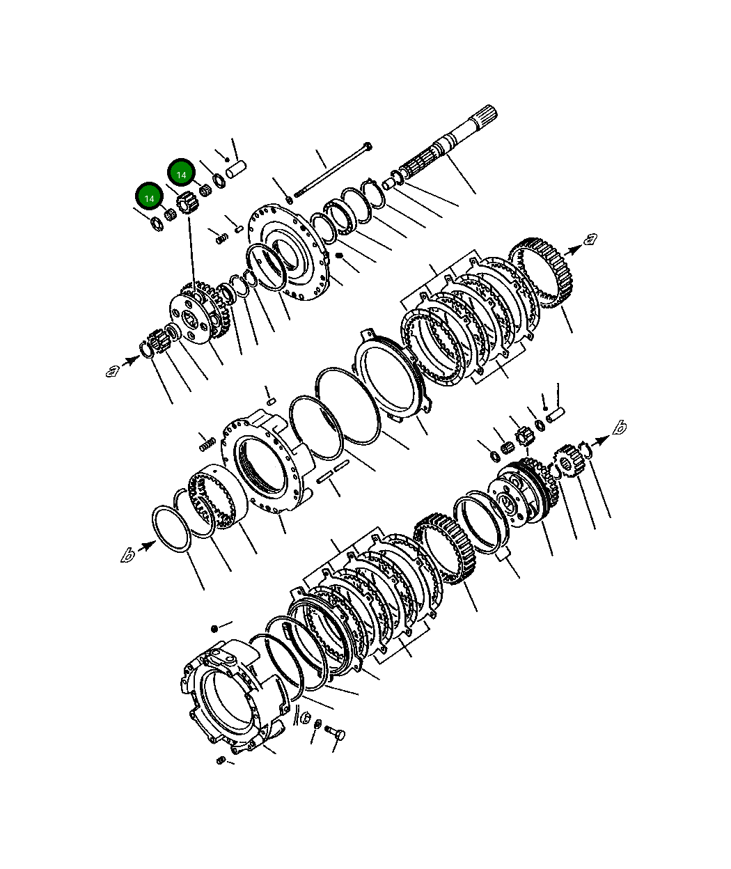 Подшипник 423-15-19410 Komatsu