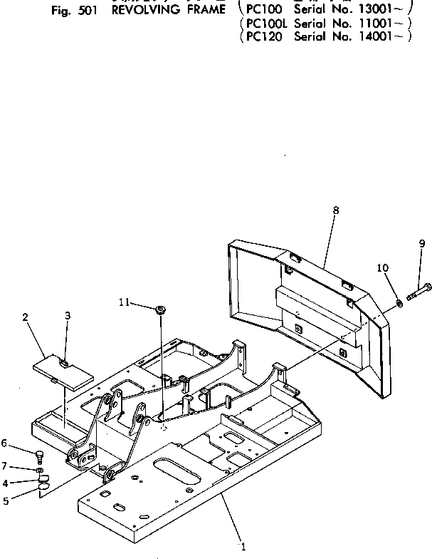 Крышка 203-46-11191 Komatsu