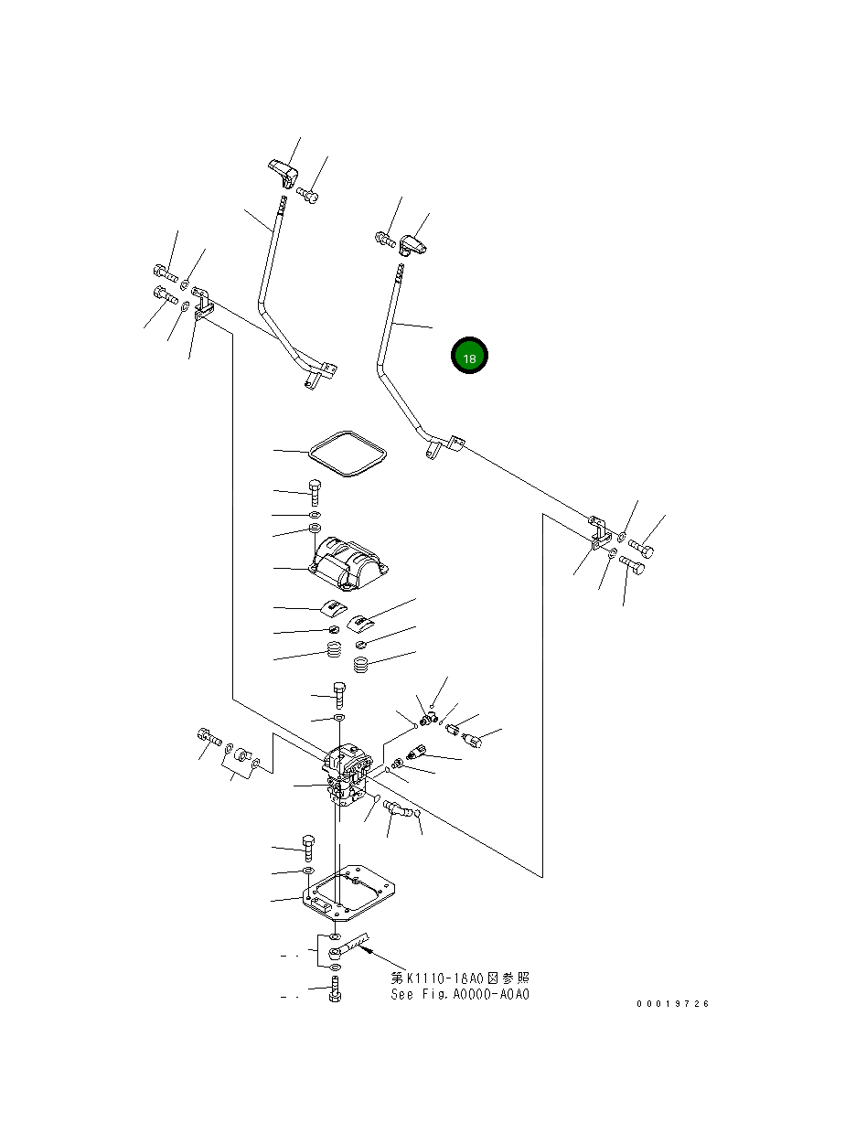 Рычаг 20Y-54-26760 Komatsu