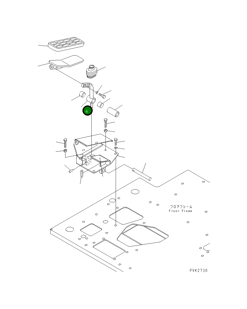 Рычаг 10S-43-21270 Komatsu