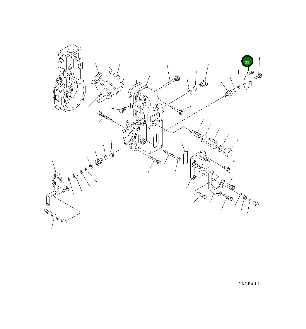 Рычаг DK154382-3720 Komatsu
