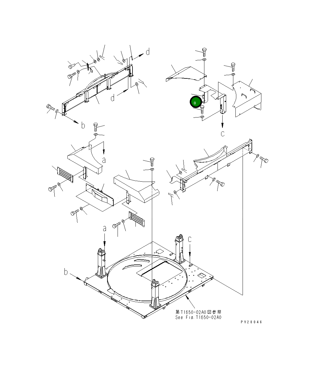 Крышка 8298-70-1451 Komatsu
