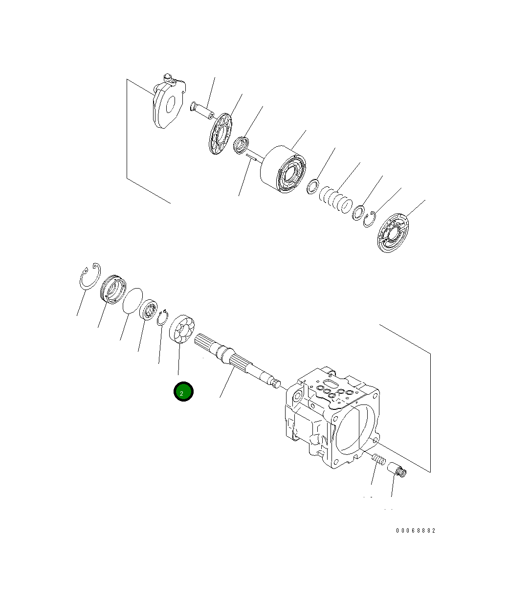 Подшипник 708-3S-12210 Komatsu