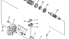 Вал 708-25-22720 Komatsu