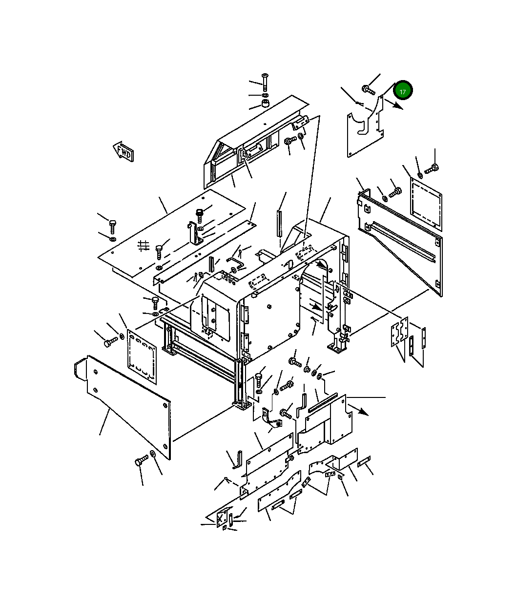 Крышка 425-54-A1620  Komatsu