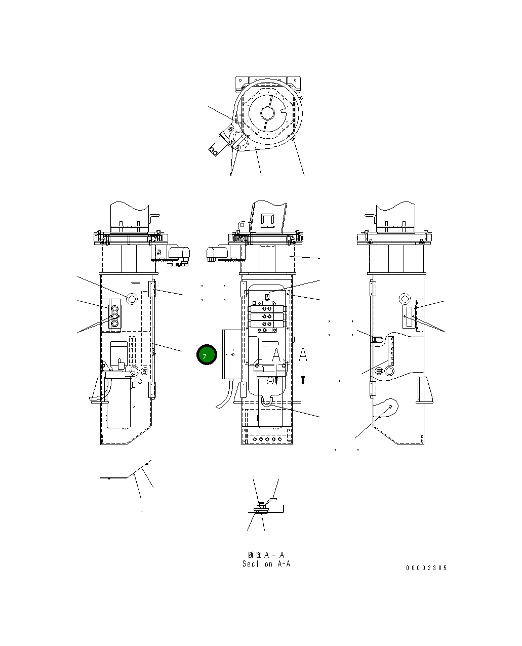 Крышка MH358-3231100 Komatsu