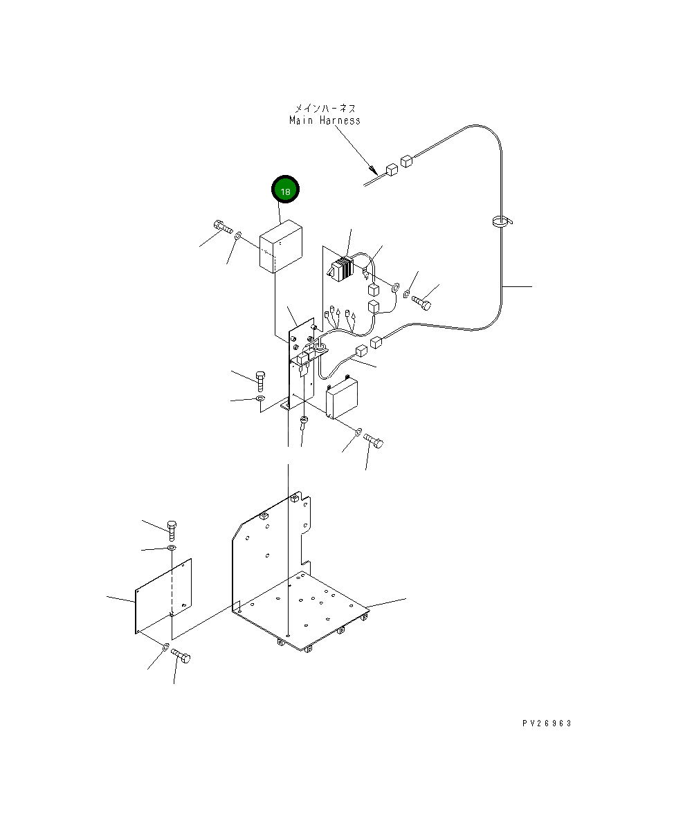 Крышка 8255-06-1530  Komatsu