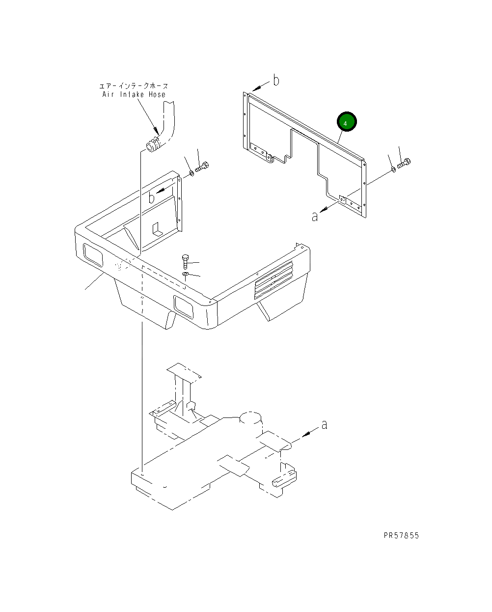 Крышка 26A-54-16310  Komatsu