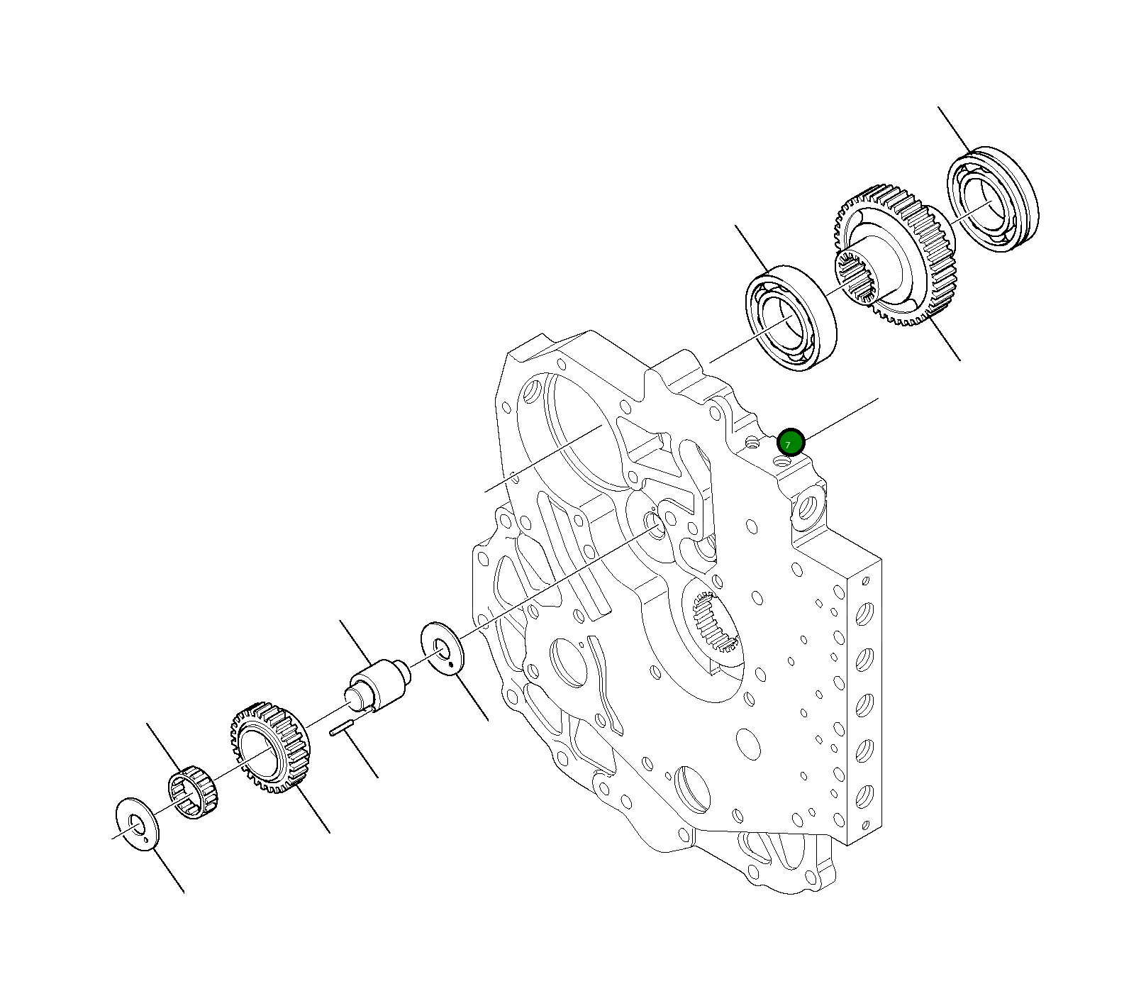 Подшипник DG225953 Komatsu
