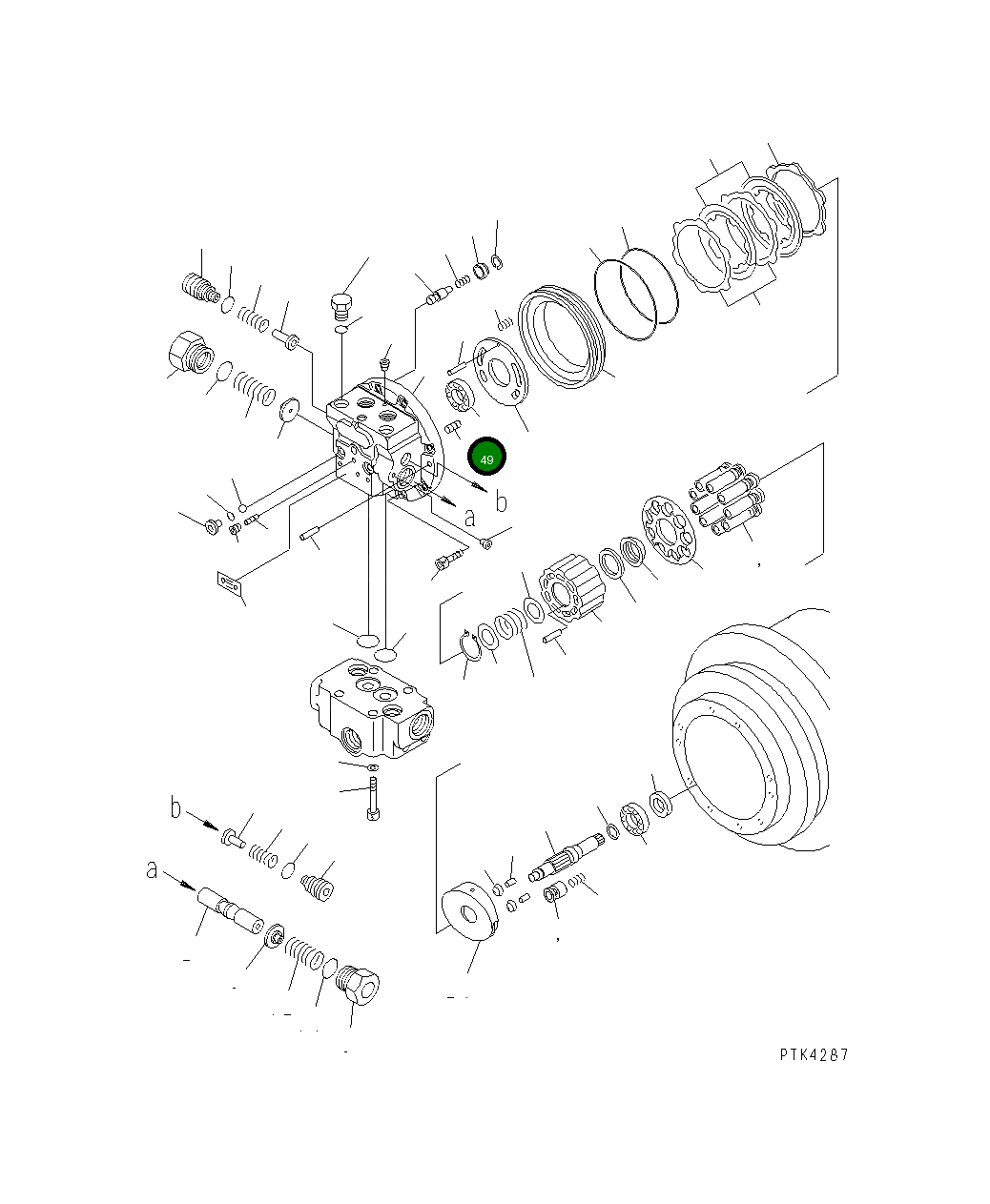 Подшипник TZ263B2049-00 Komatsu