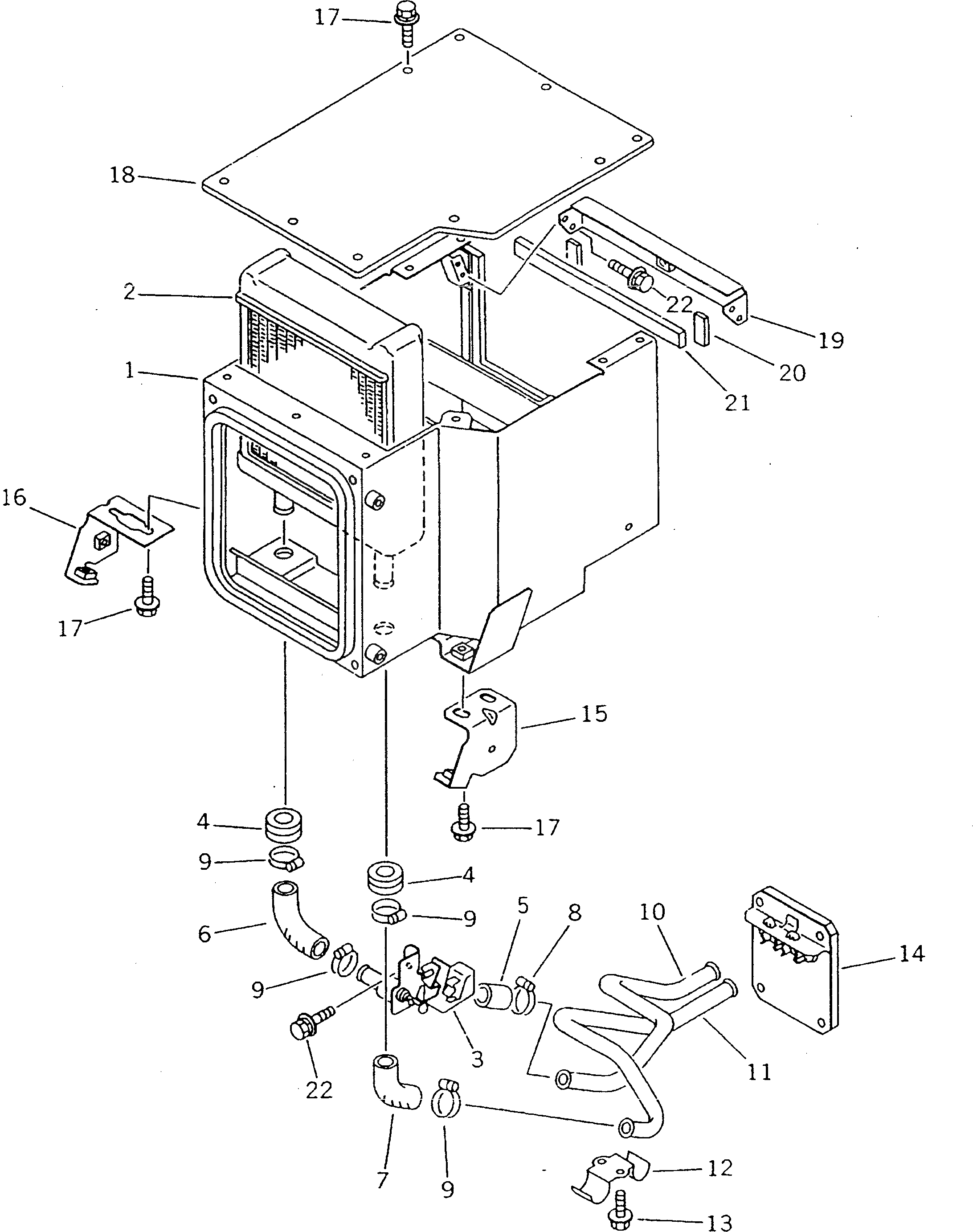 Крышка ND146370-5020  Komatsu