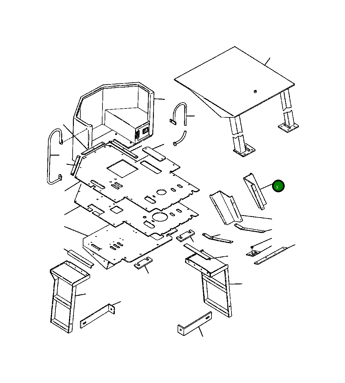 Крышка, LH 1244 825 H1 Komatsu