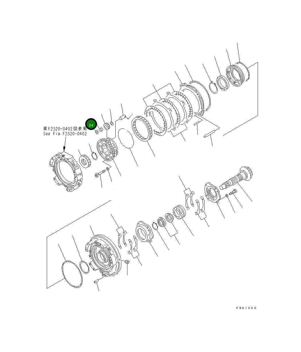 Подшипник 421-15-19410 Komatsu