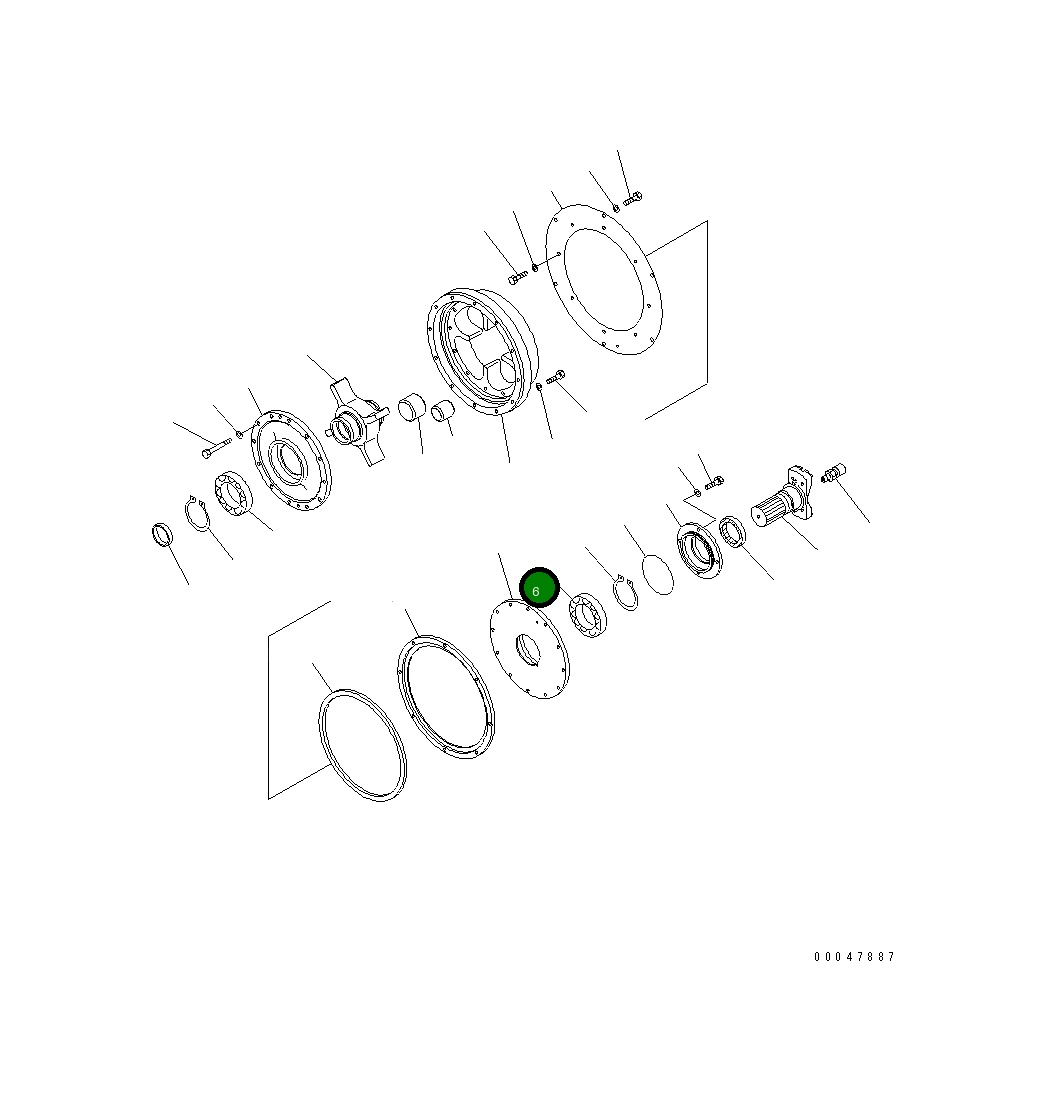 Подшипник 06040-06017  Komatsu