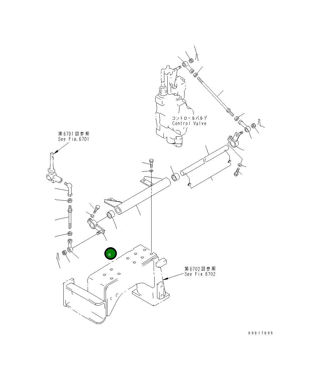 Рычаг 154-61-75630 Komatsu