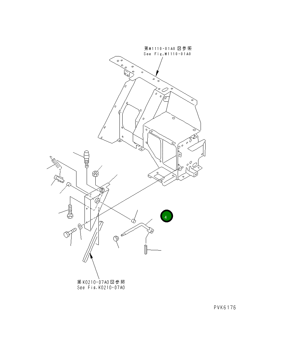 Рычаг 21X-54-21940 Komatsu