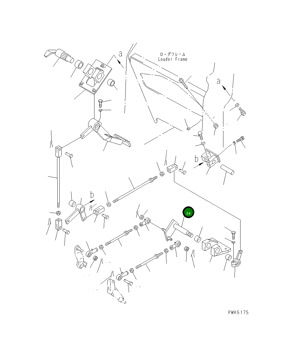 Рычаг 102-43-53520 Komatsu