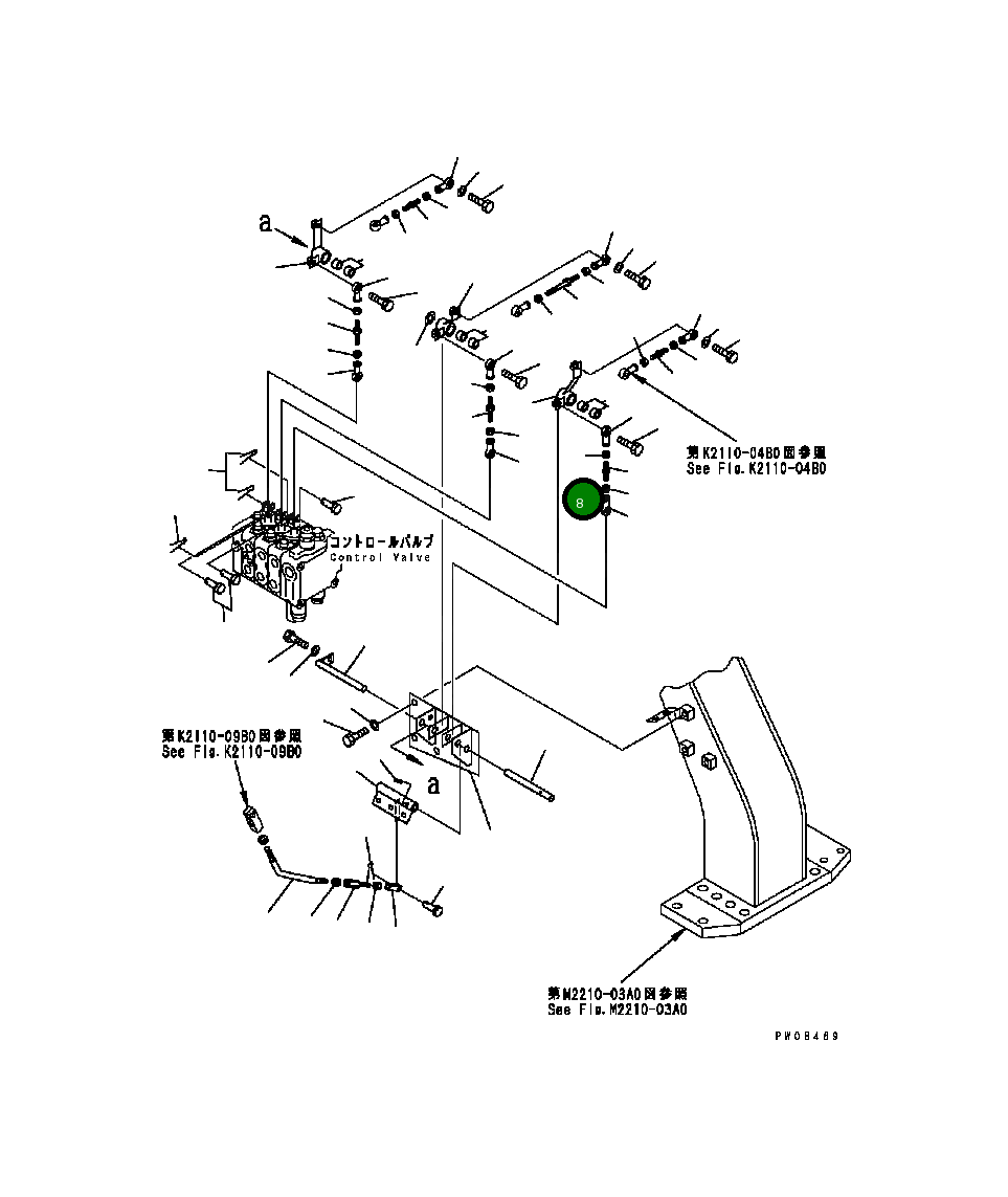 Рычаг 124-43-54182  Komatsu