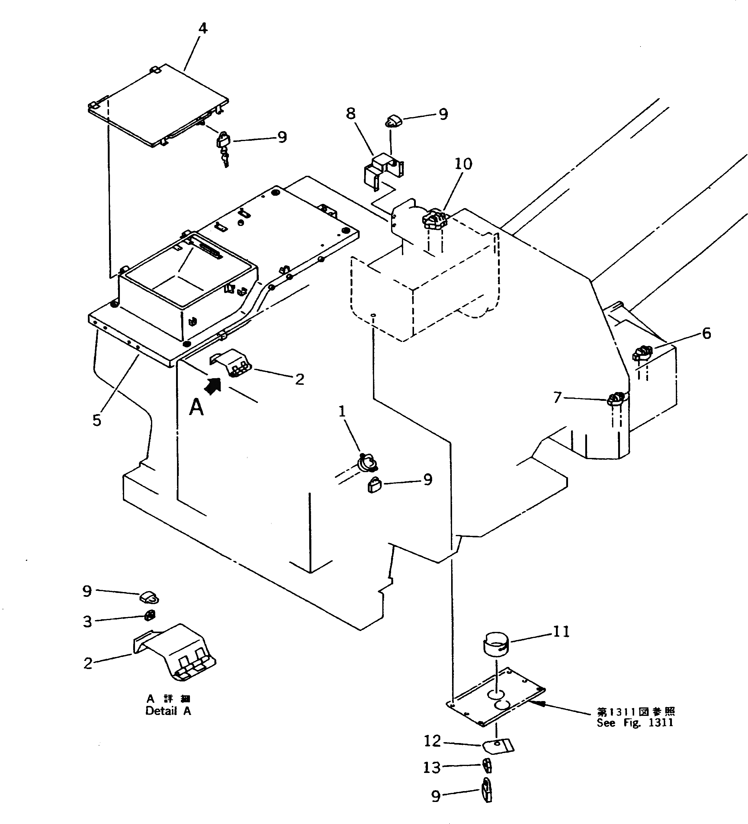 Крышка 566-89-6A510 Komatsu