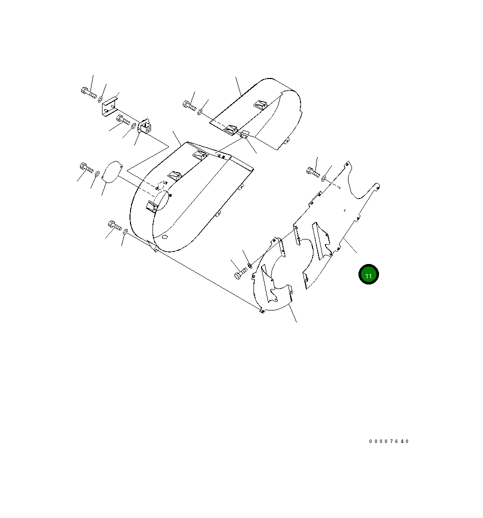 Крышка 8296-54-1450  Komatsu