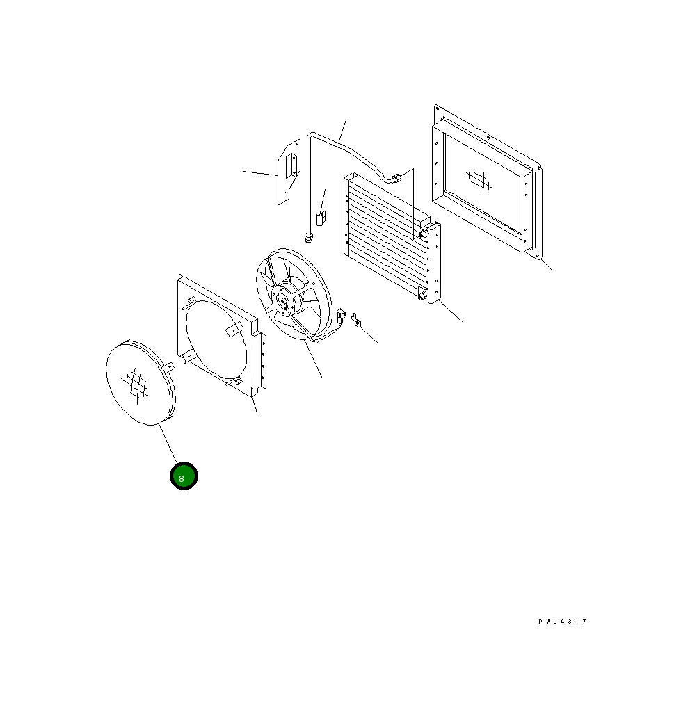 Крышка TW7024-0450 Komatsu