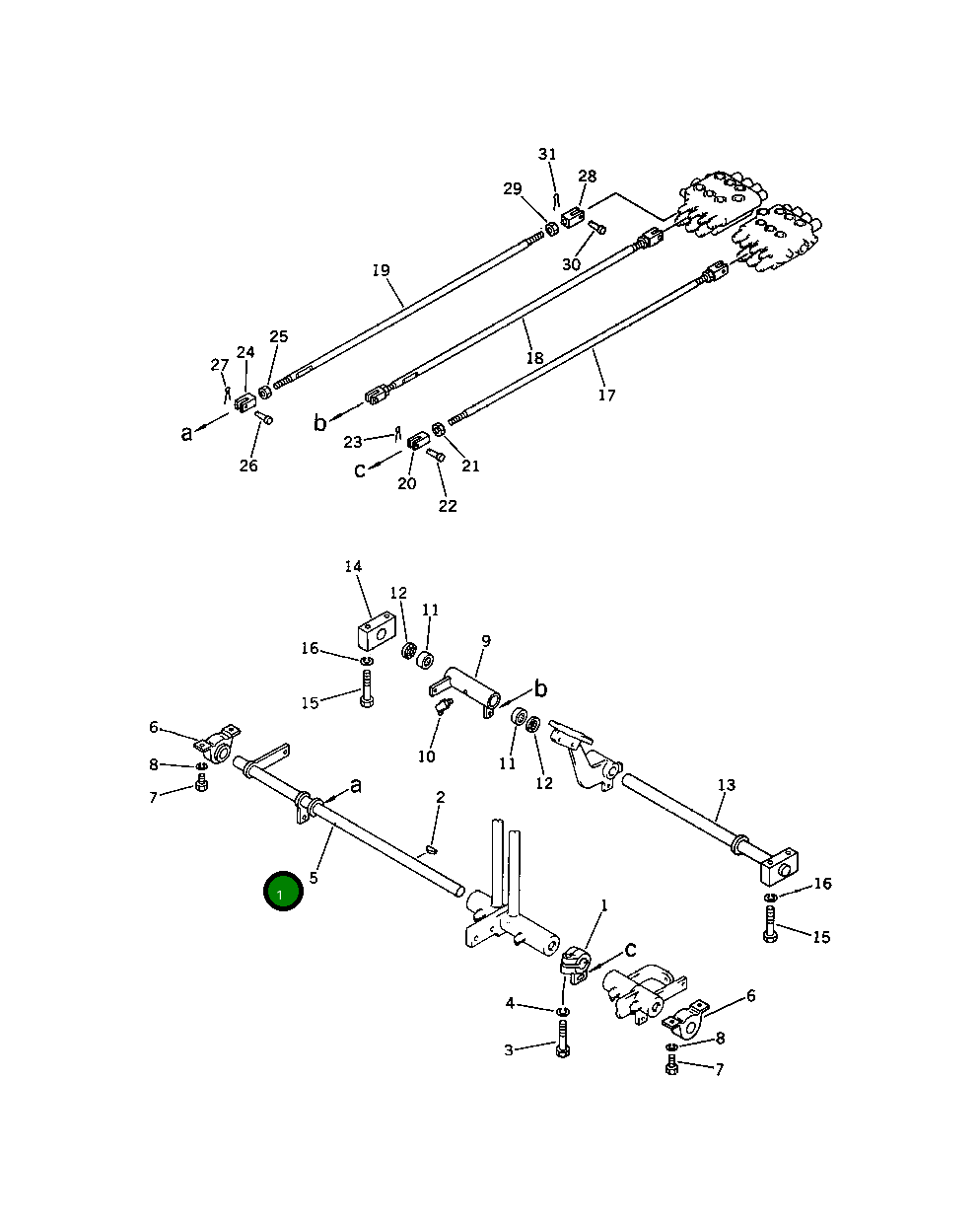 Рычаг 201-43-31130 Komatsu