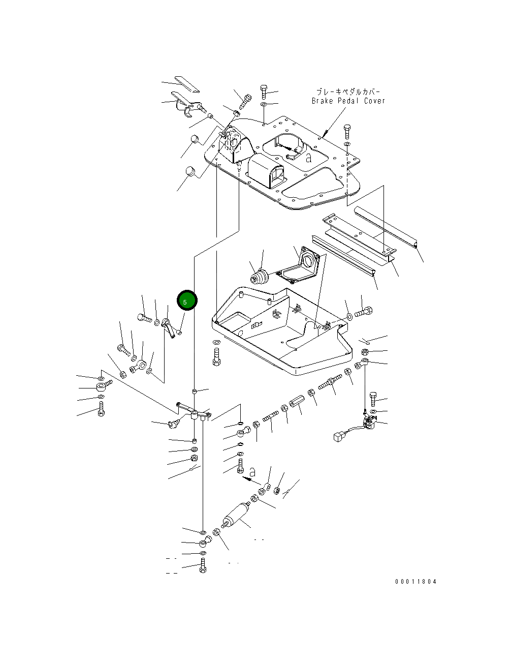 Рычаг 198-43-61630 Komatsu