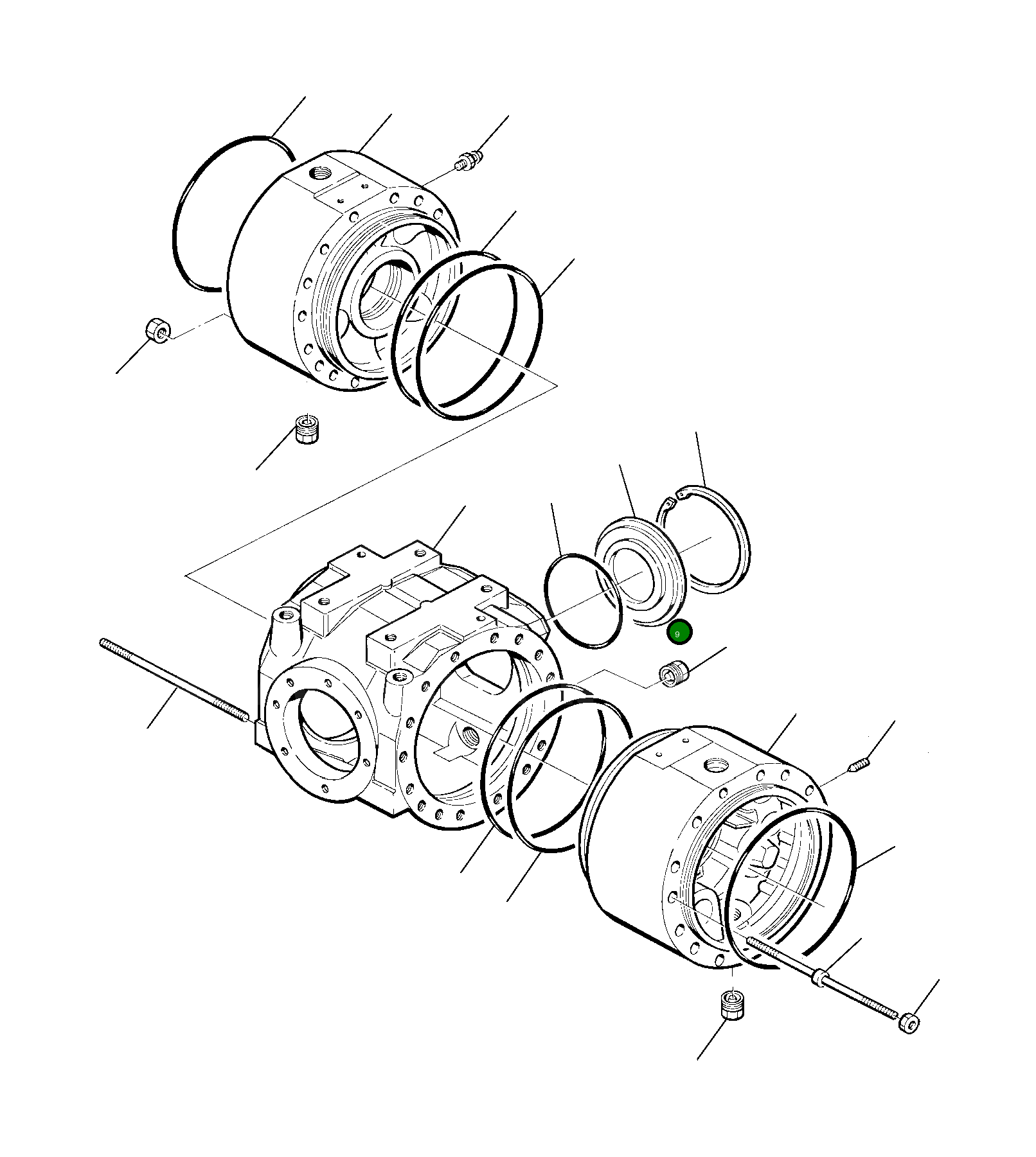 Крышка HU1701004 Komatsu