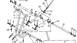 Тяга YM172637-47300 Komatsu