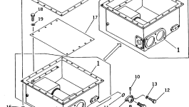 Крышка 569-15-41560  Komatsu