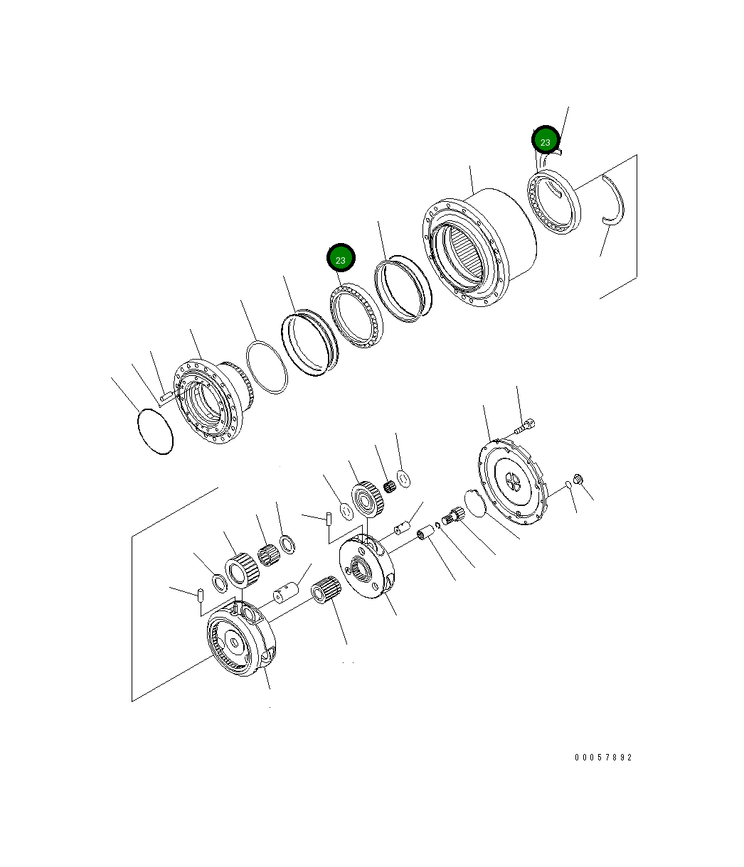 Подшипник TZ600D1024-01 Komatsu