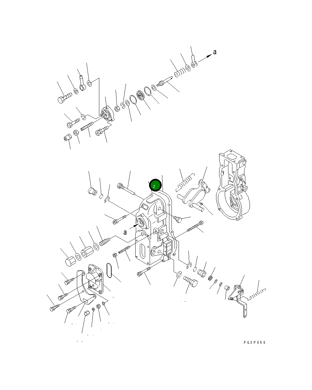 Крышка DK154022-5420 Komatsu