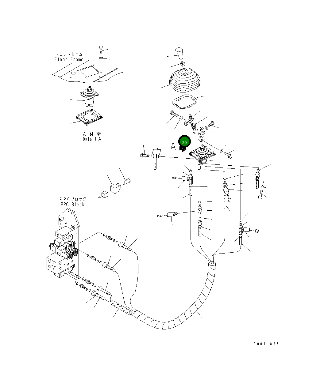Рычаг 195-43-67111 Komatsu