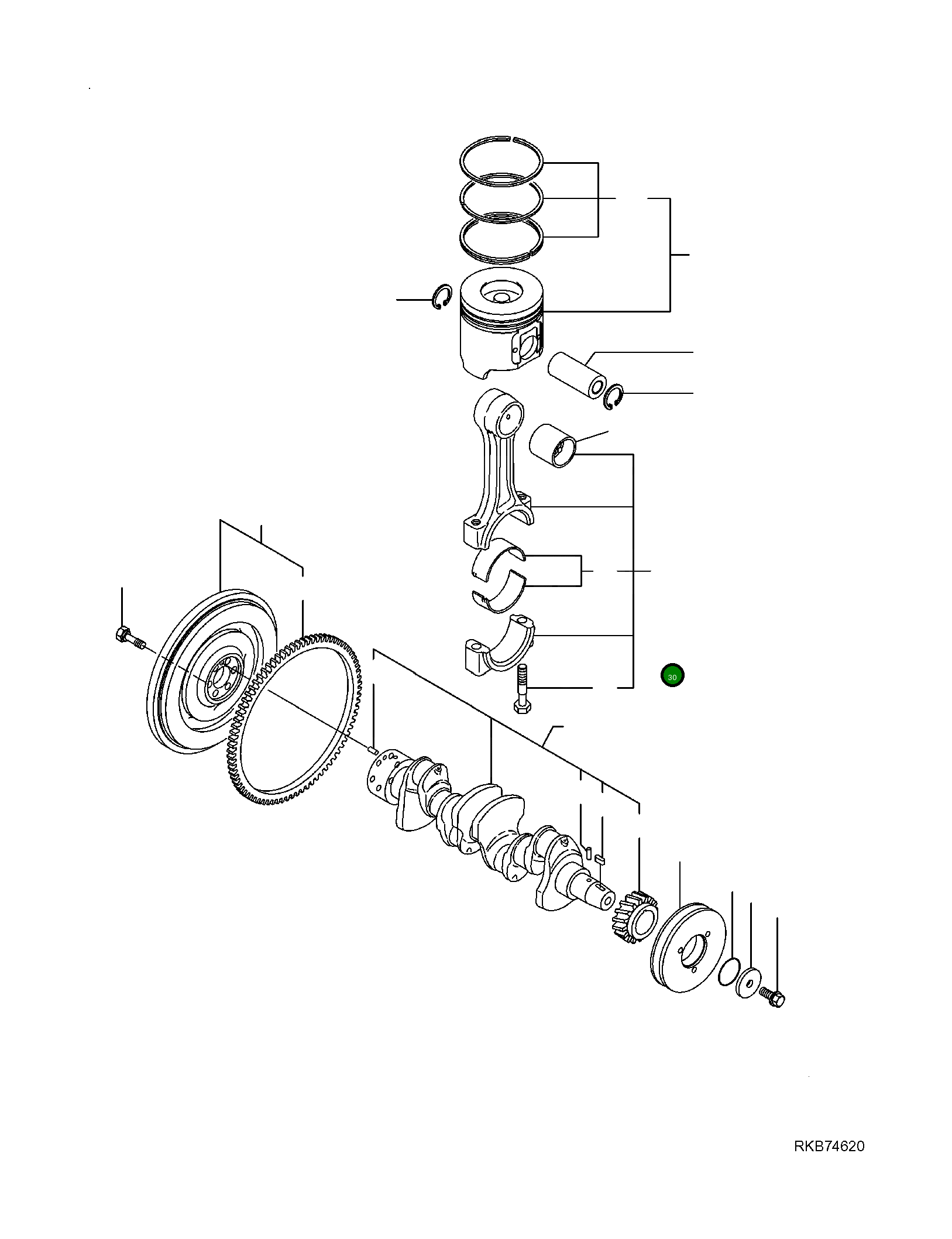 Подшипник YM129900-23611 Komatsu