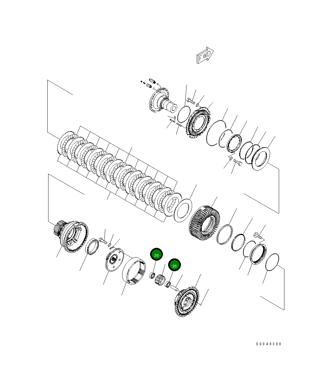 Подшипник 426-22-32520 Komatsu