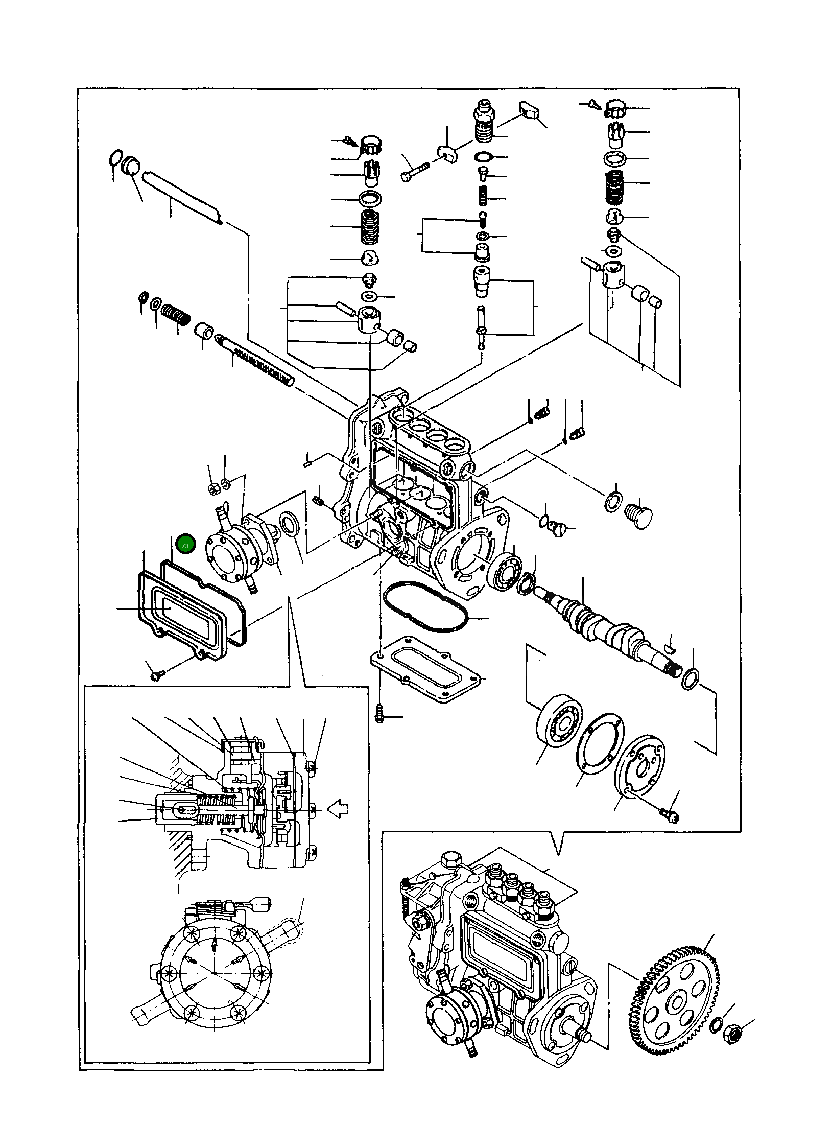 Крышка YMR000562 Komatsu