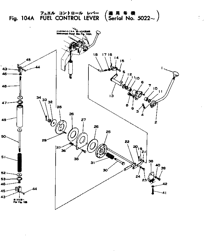 Рычаг 145-43-35260 Komatsu