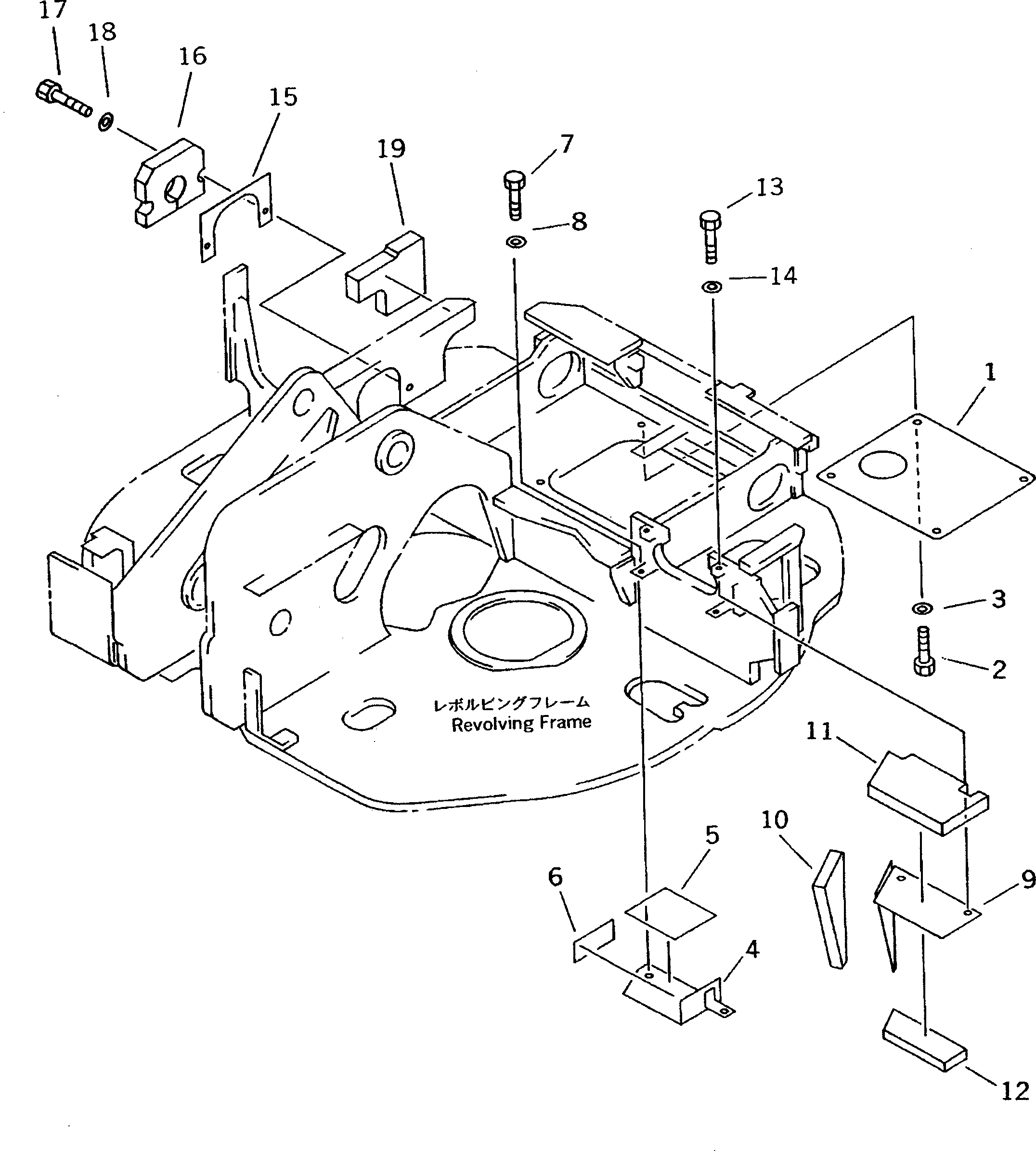 Крышка 21X-54-21860 Komatsu