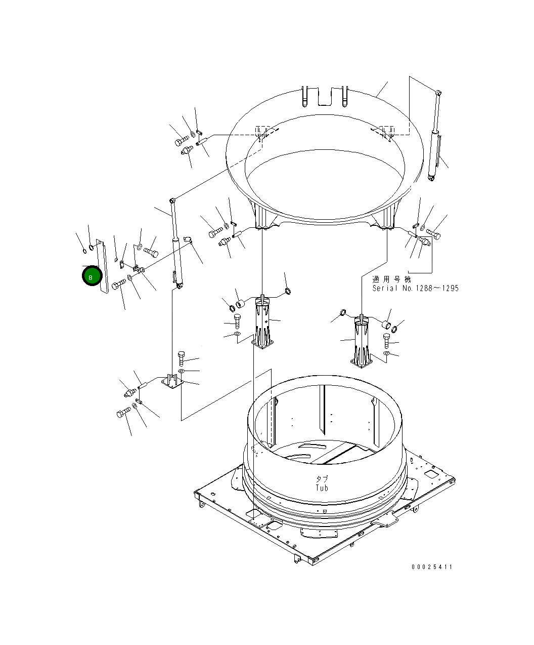 Крышка 8287-70-4530 Komatsu