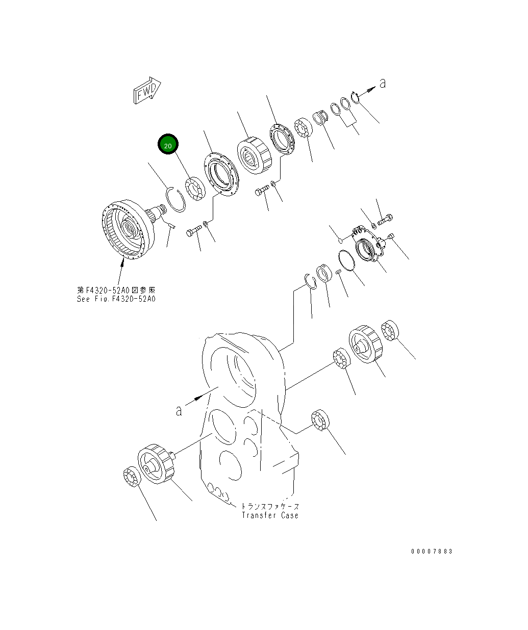 Подшипник 427-15-19440 Komatsu